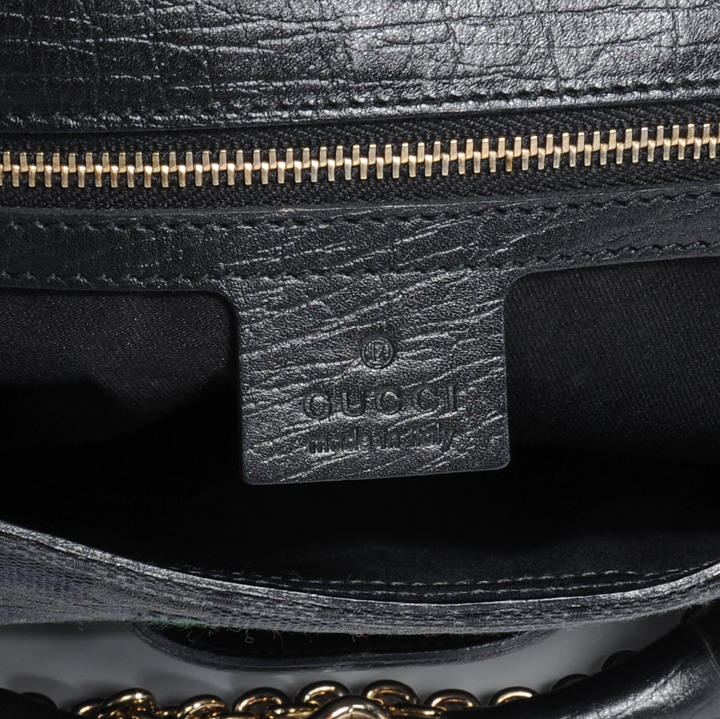 Monogram Horsebit Web Flap Bag Black