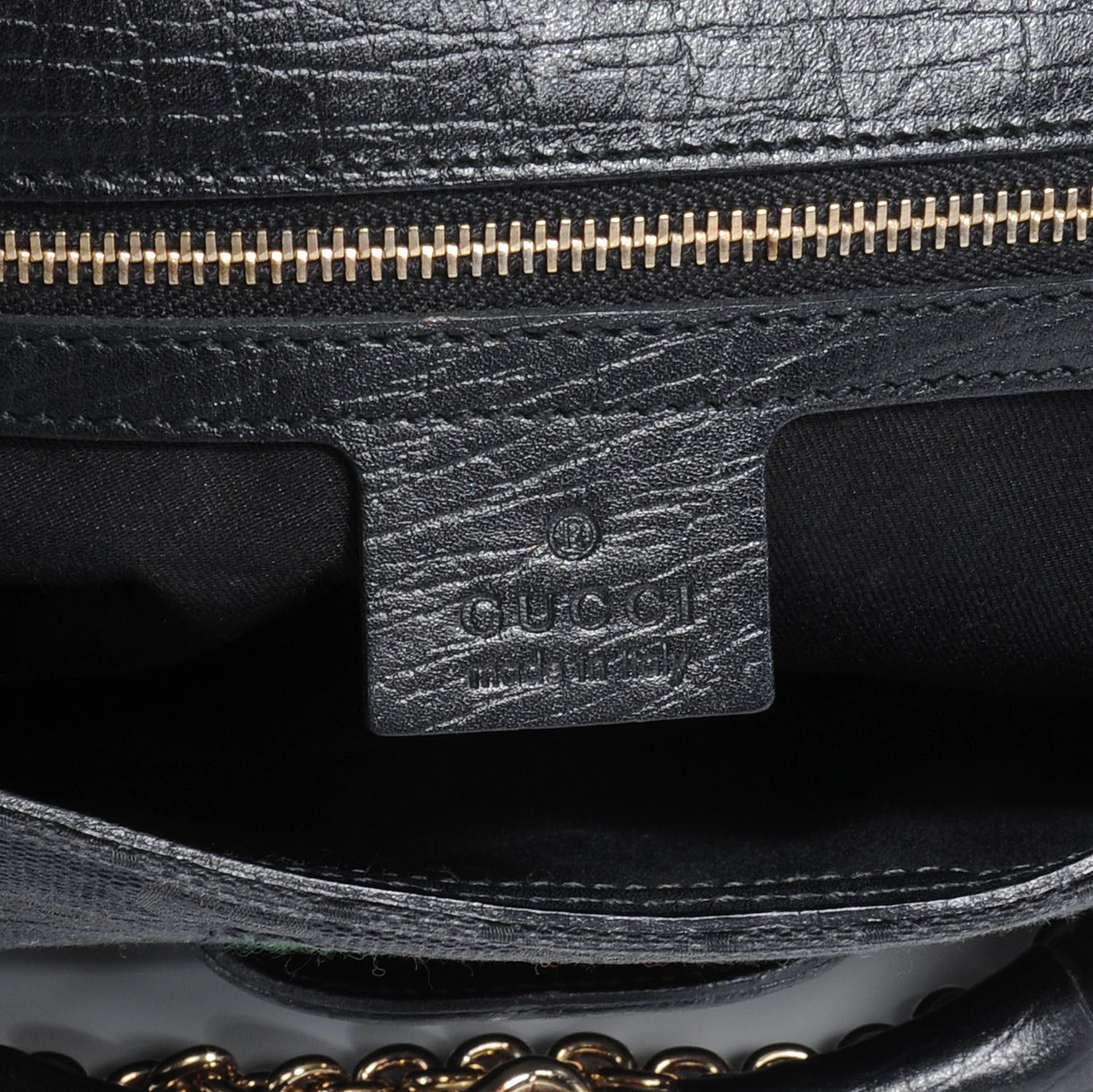 Gucci Monogram Horsebit Web Flap Bag Black 8 of 9
