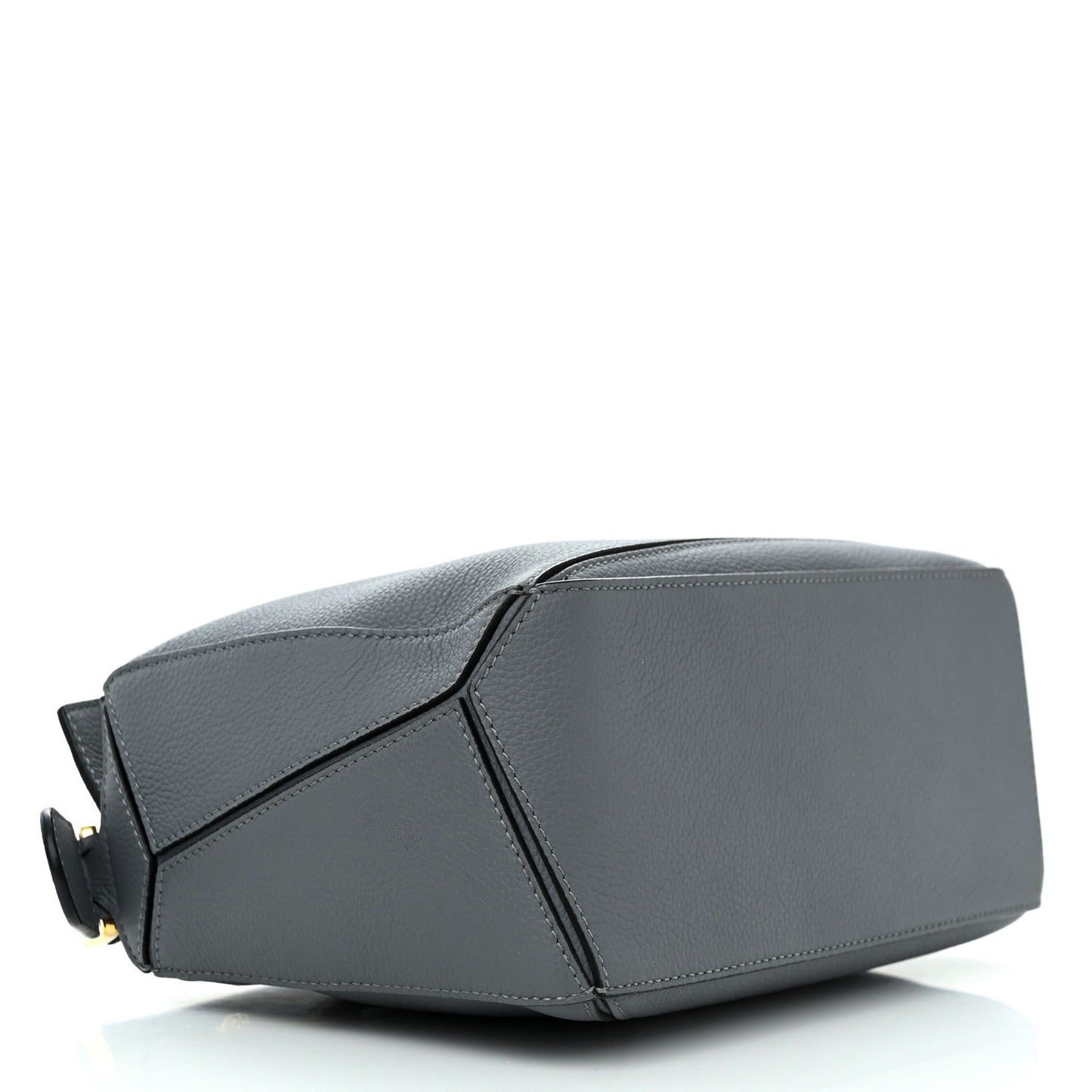 Calfskin Small Puzzle Bag Asphalt Grey