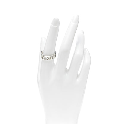 Tiffany Sterling Silver Wide Atlas Open Ring 58 8.25 2 of 5