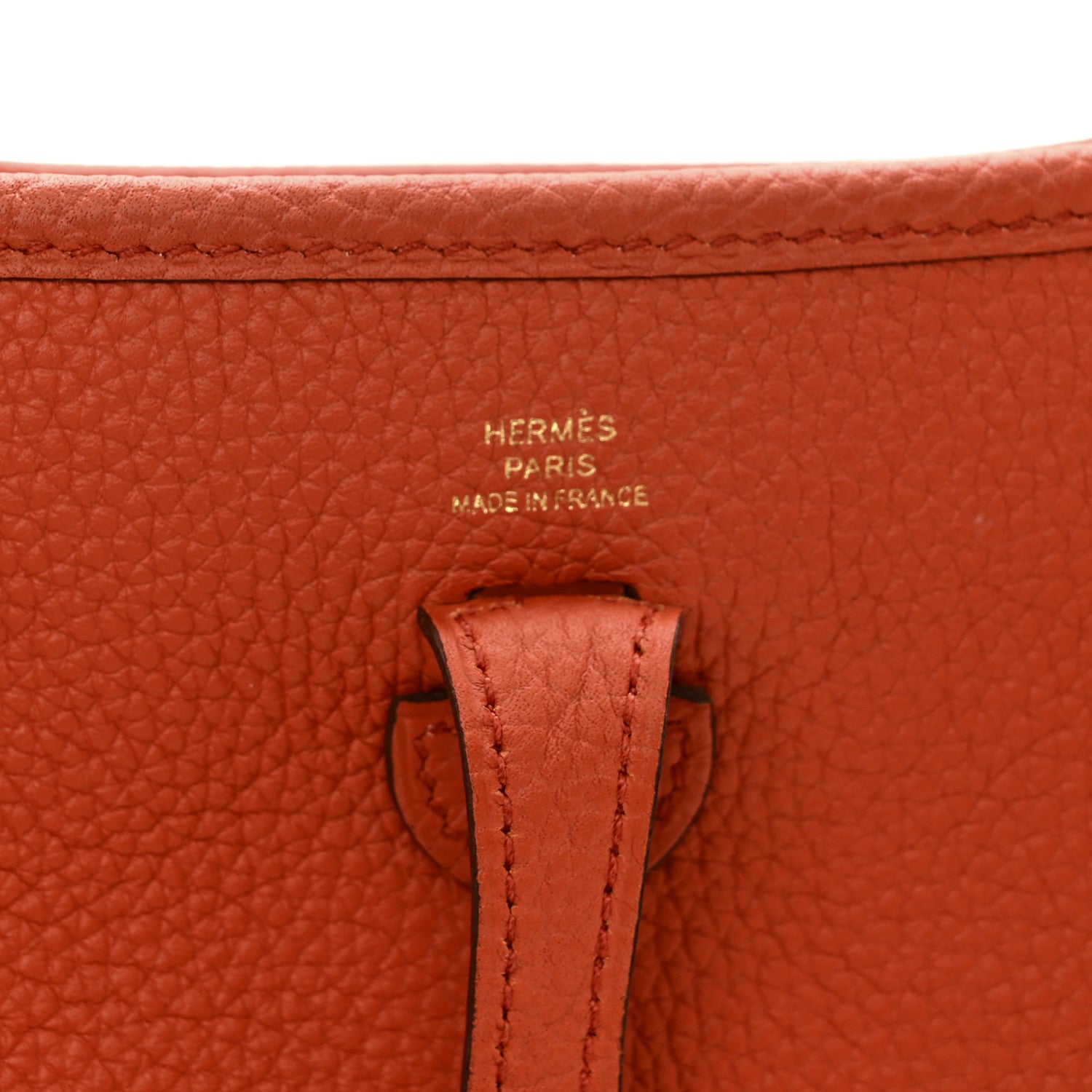 Hermes Taurillon Clemence Evelyne TPM Terre Battue Cuivre 5 of 10