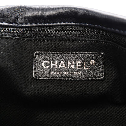 Chanel Calfskin Large Expandable Flap Bag Blue 6 of 7