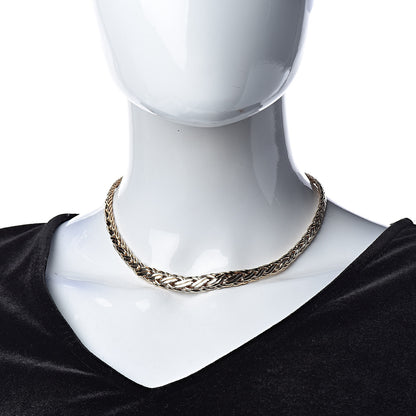 Tiffany 14K Yellow Gold Russian Weave Chain Necklace 2 of 4