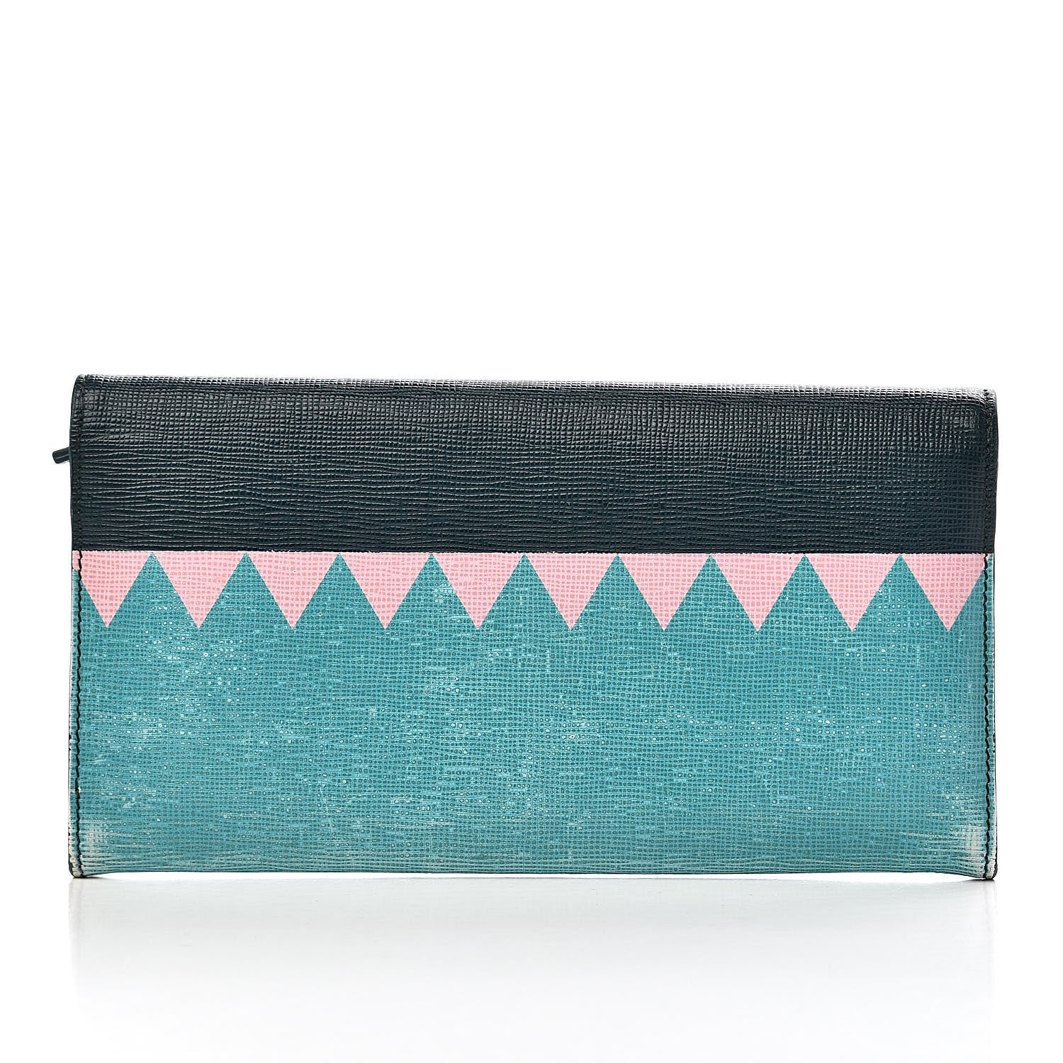 Fendi Vitello Crystal Tooth Monster Continental Wallet Oceano Multicolor 13 of 15