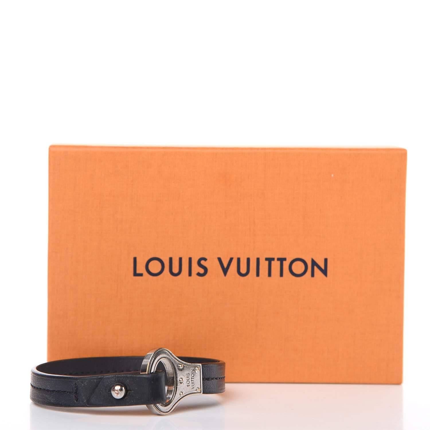 Louis Vuitton Calfskin Mens Archive Bracelet 21 Black 6 of 6