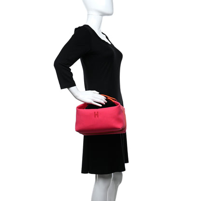 Hermes Canvas Large Bride-A-Brac Pouch Hibiscus 2 of 9
