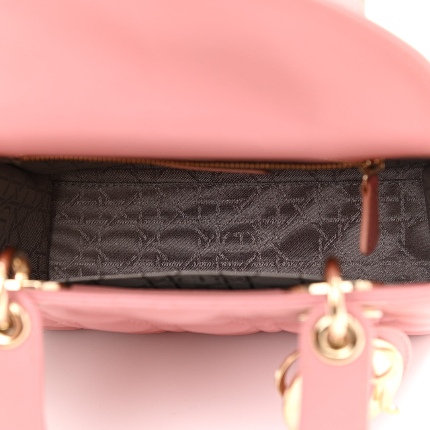 Christian Dior Lambskin Cannage Small Lucky Badges My Lady Dior Pink 4 of 7