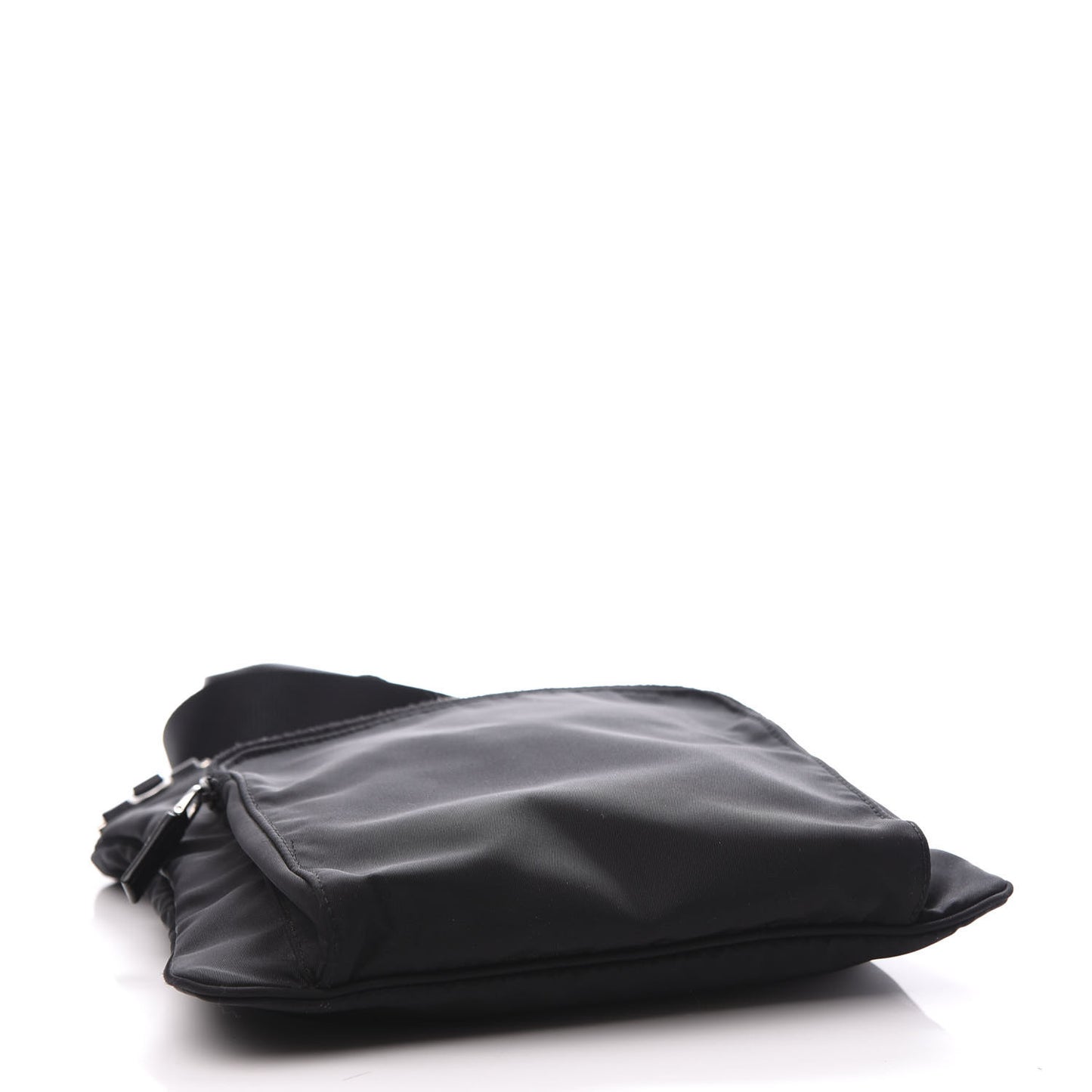 Nylon Vela Flat Messenger Bag Black