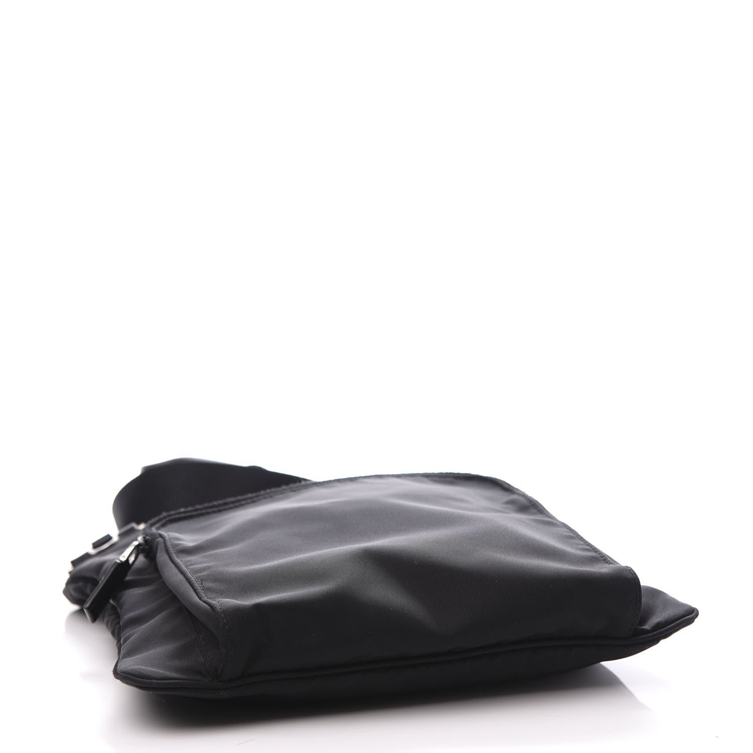 Prada Nylon Vela Flat Messenger Bag Black 3 of 8