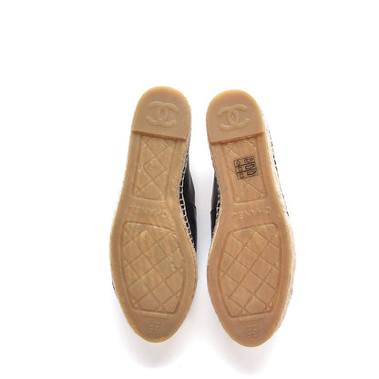 Chanel Lambskin CC Espadrilles 35 Black 5 of 10