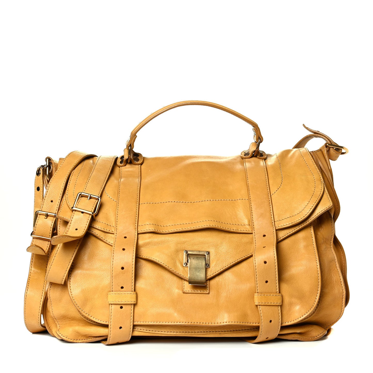 Lambskin Large PS1 Satchel Mustard