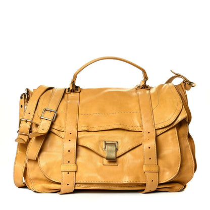 Proenza Schouler Lambskin Large PS1 Satchel Mustard 1 of 8