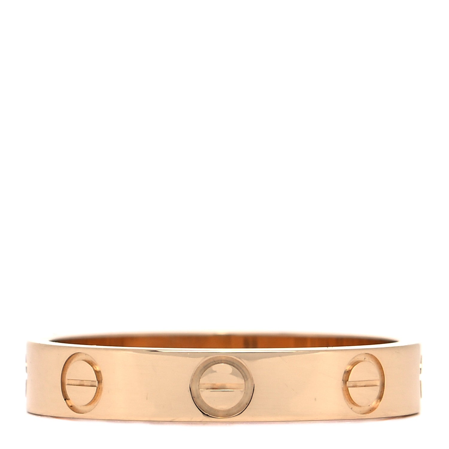 Cartier 18K Yellow Gold 3.5mm LOVE Wedding Band Ring 54 6.75 1 of 5