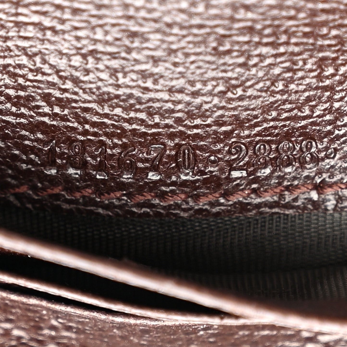 Monogram Ladies Web French Flap Wallet Dark Brown
