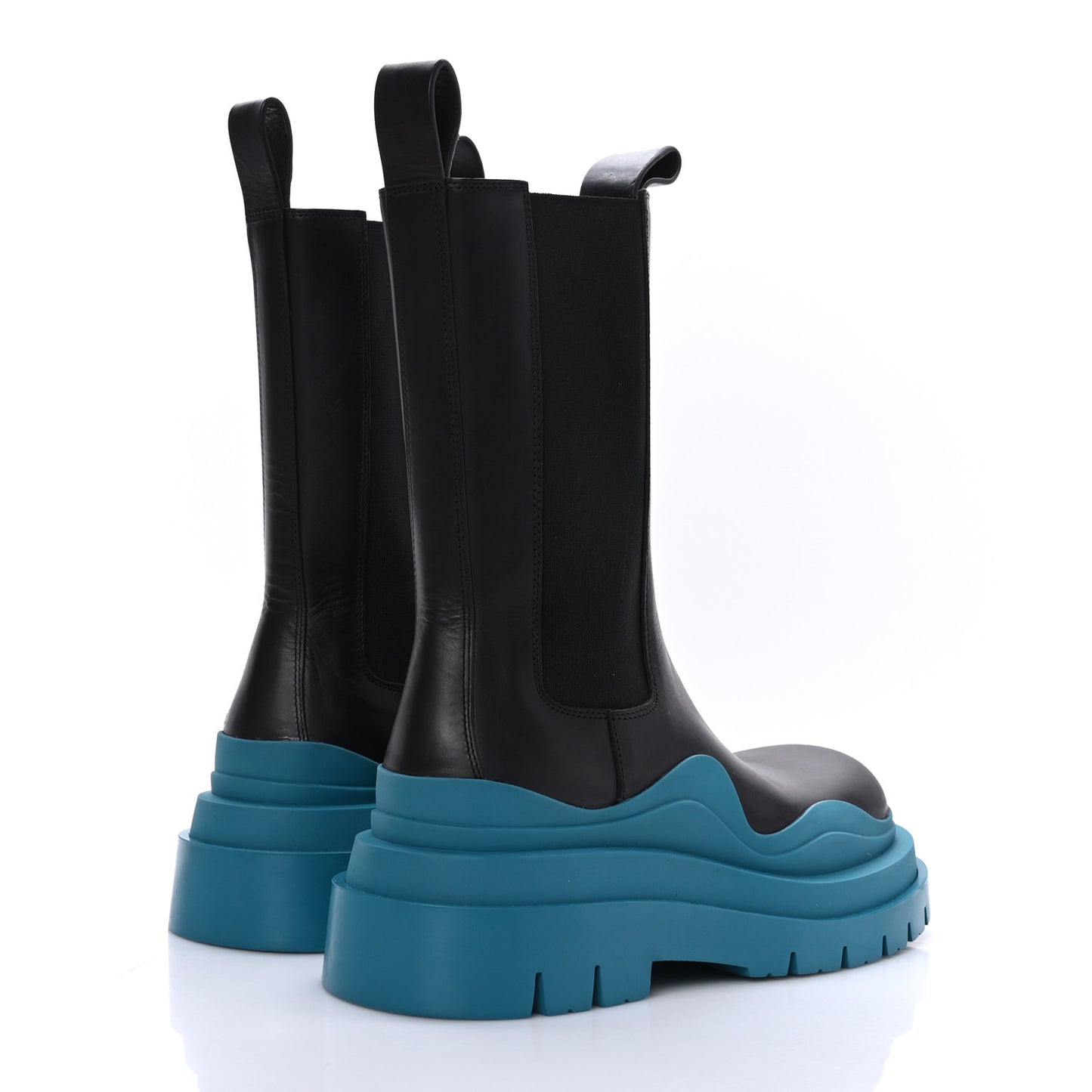 Calfskin Womens The Tire Chelsea Boots 37.5 Black Blaster