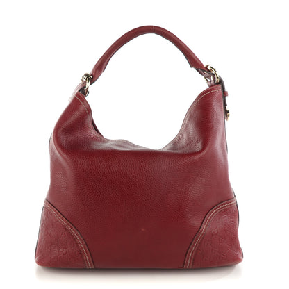 Gucci Guccissima Trim Large Signoria Hobo Red 1 of 7