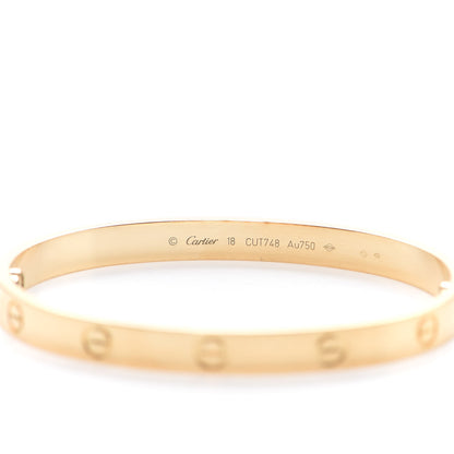 Cartier 18K Yellow Gold LOVE Bracelet 18 5 of 8