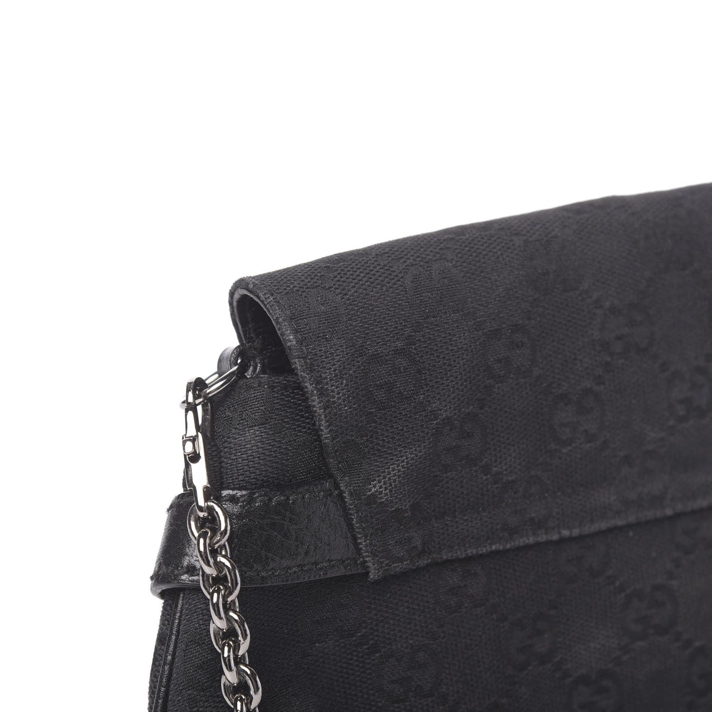 Monogram Horsebit Chain Clutch Black
