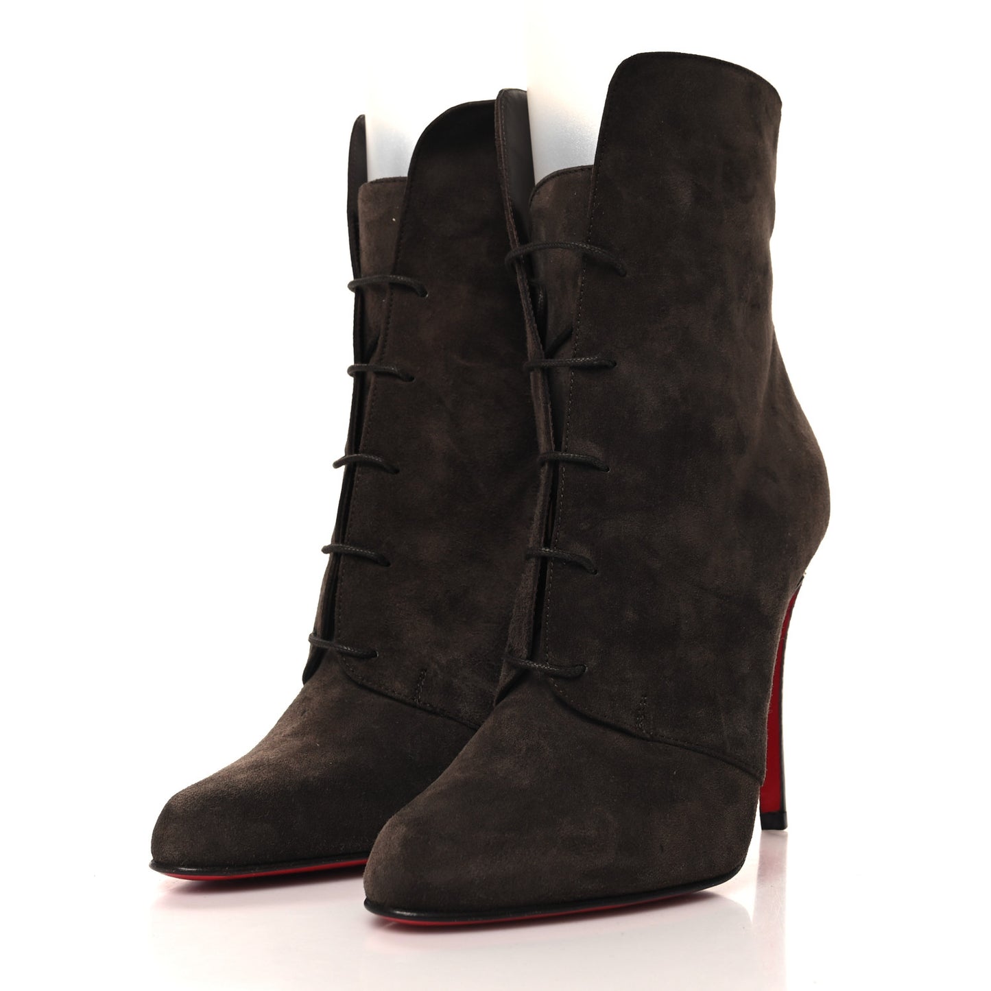 Veau Velours Lace-Up 100 Ankle Boots 36 Brown