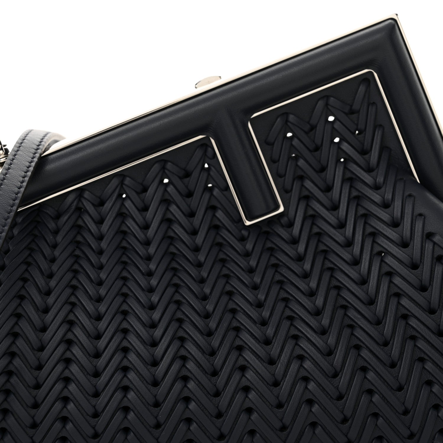 Fendi Vitello Grace Intreccio Nappa Small Fendi First Midnight 8 of 10