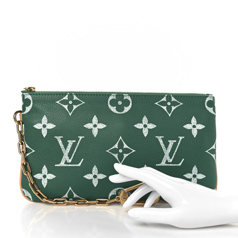 Calfskin Monogram Speedy P9 Bandouliere 50 Pochette Green
