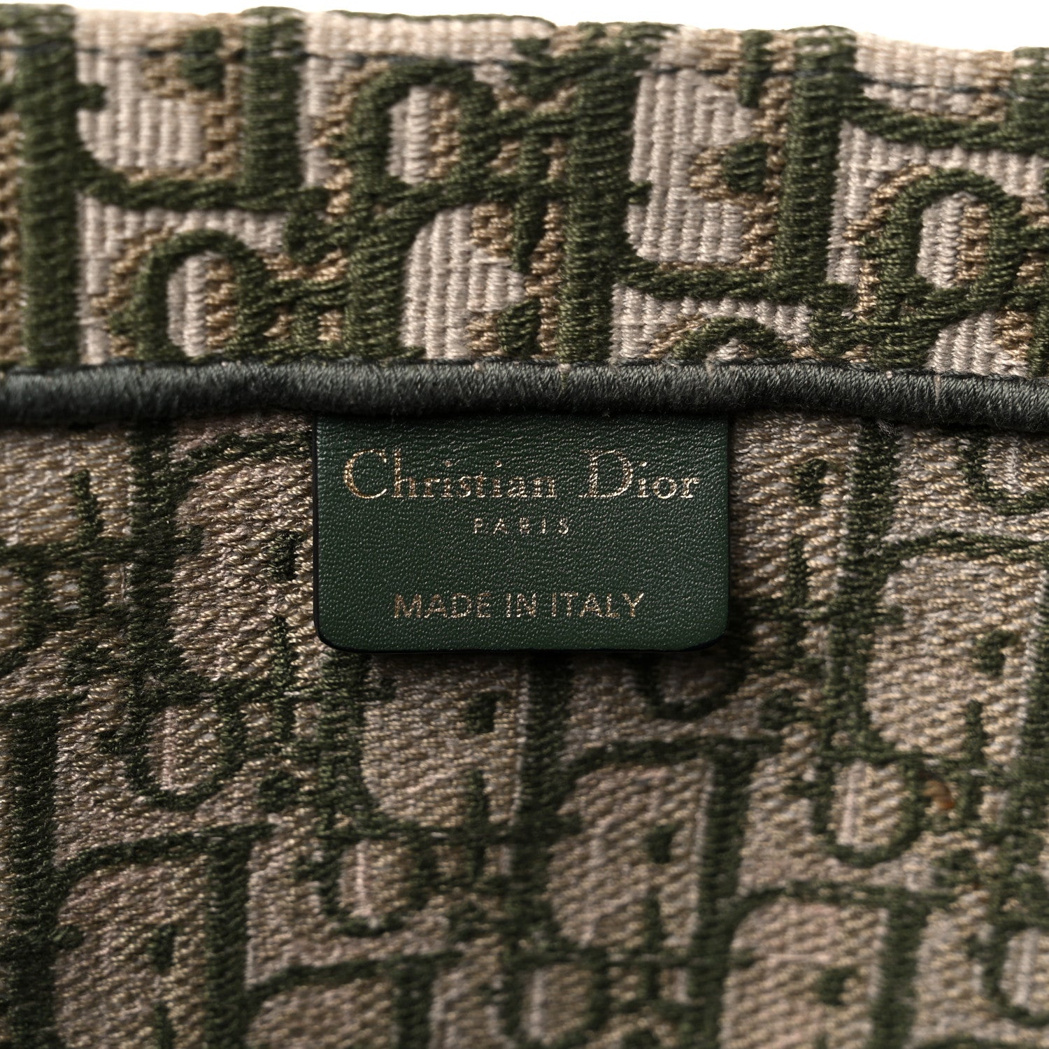 Christian Dior Oblique Large Book Tote Vert Multicolor 6 of 25