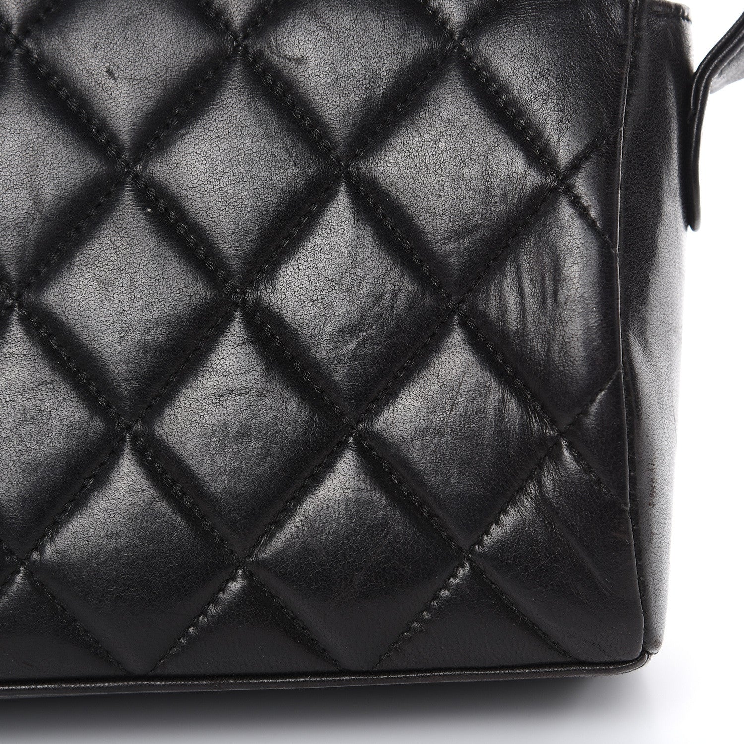 Chanel Lambskin Quilted East West Flap Black 17 of 22