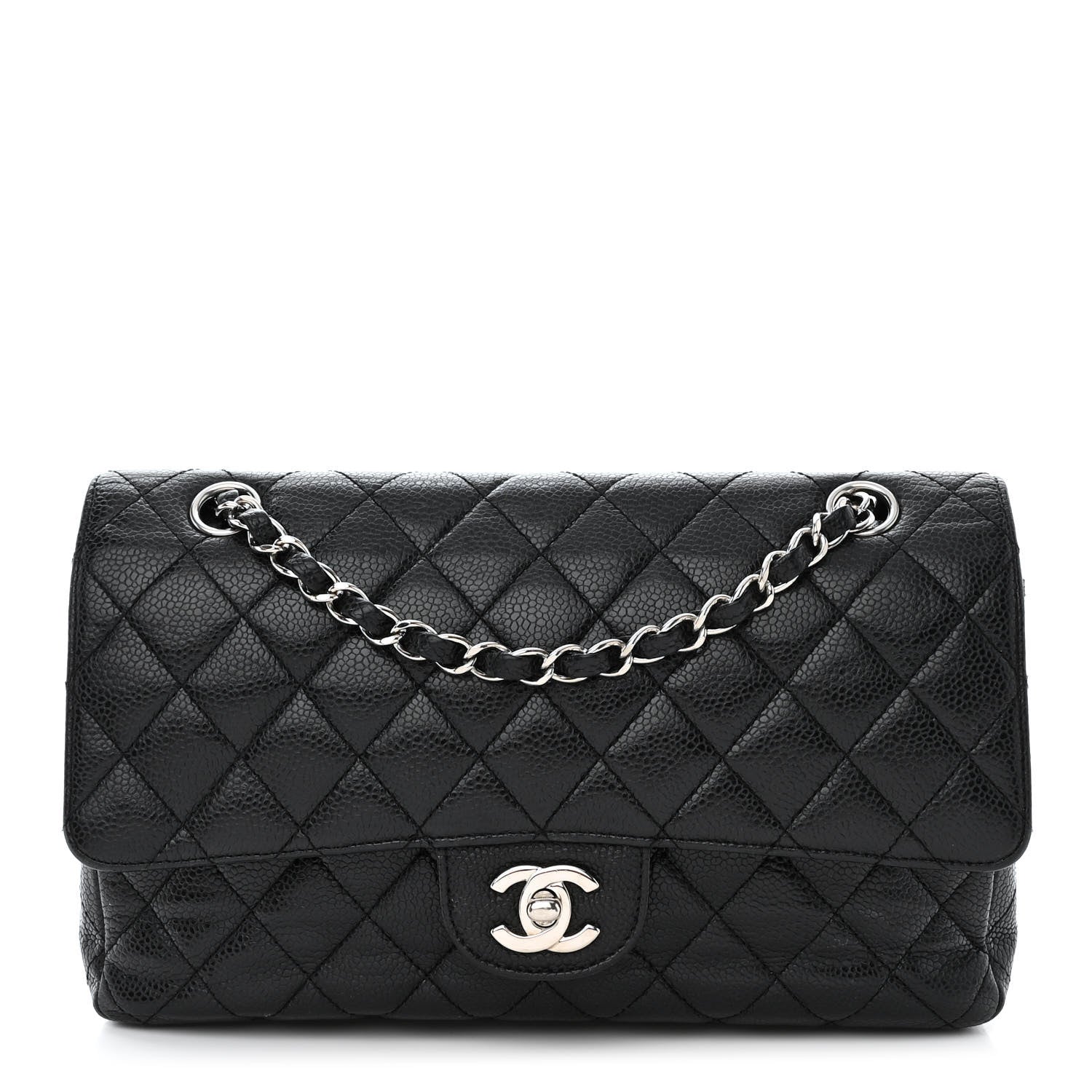 Chanel Caviar Quilted Medium Double Flap Black 1 of 20