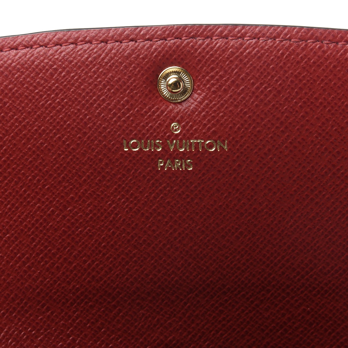 Damier Ebene Emilie Wallet Red