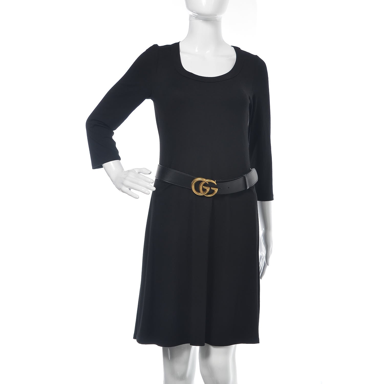 Gucci Calfskin Double G 40mm Belt 85 34 Black 2 of 6