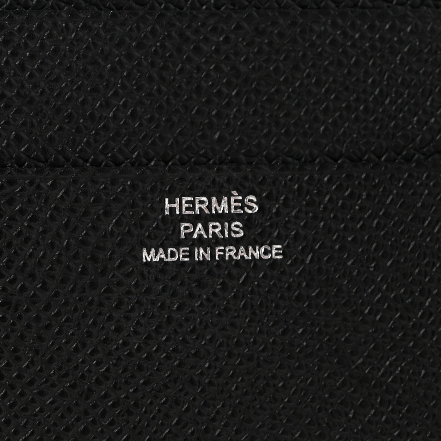 Hermes Epsom Tri-Fold Compact Bearn Wallet Black 6 of 10
