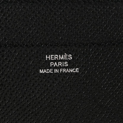 Hermes Epsom Tri-Fold Compact Bearn Wallet Black 6 of 10