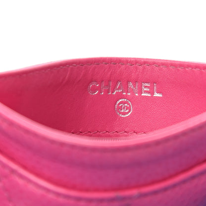 Chanel Caviar Quilted Card Holder Pink 5 of 12