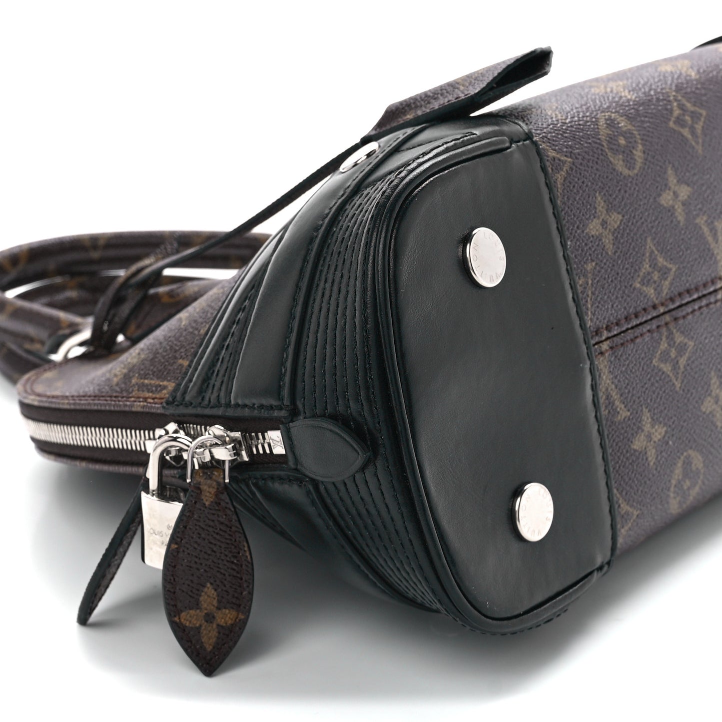 Shiny Monogram Alma PM Black