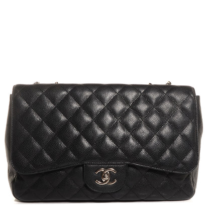 Chanel Caviar Jumbo Single Flap Black 1 of 7