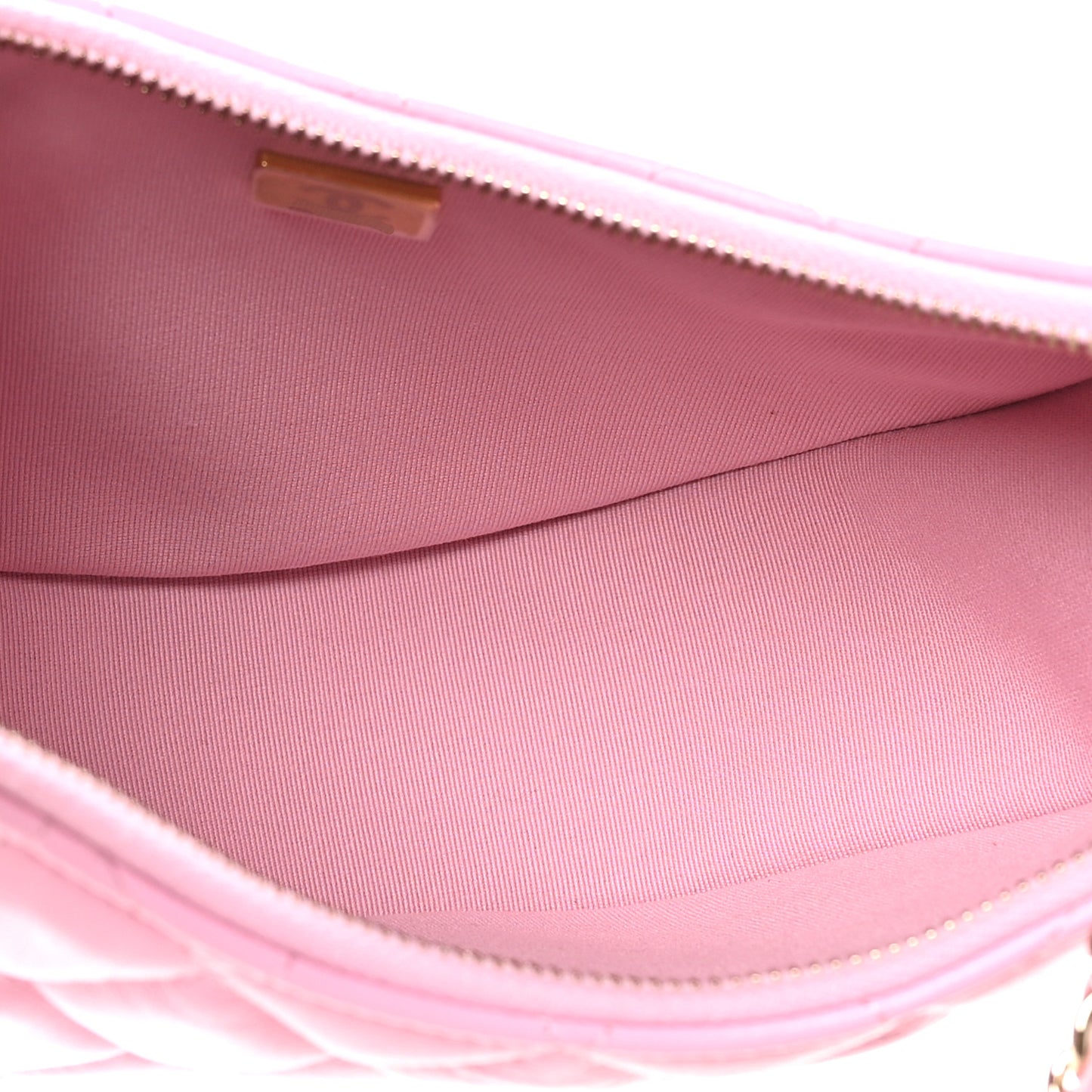 Lambskin Quilted Small Hobo Bag Pink