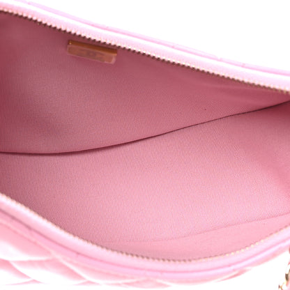Chanel Lambskin Quilted Small Hobo Bag Pink 5 of 10