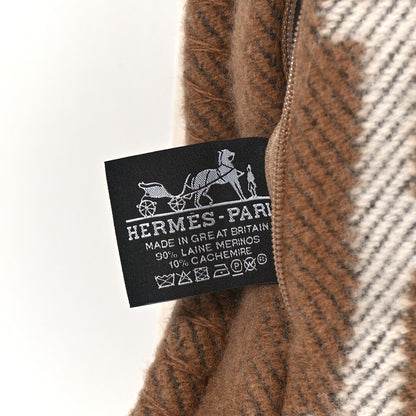 Hermes Wool Cashmere Avalon Pillow PM Ecru Camel 3 of 3