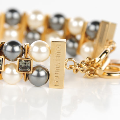 Louis Vuitton Pearl Crystal Cry Me A River Bracelet 4 of 7