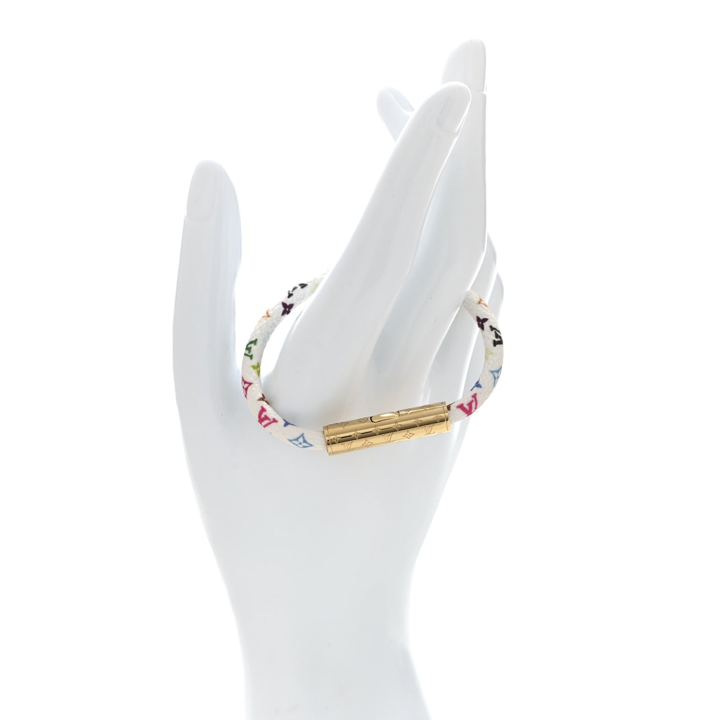 LV X TM Monogram Multicolor LV Confidential Bracelet 17 White