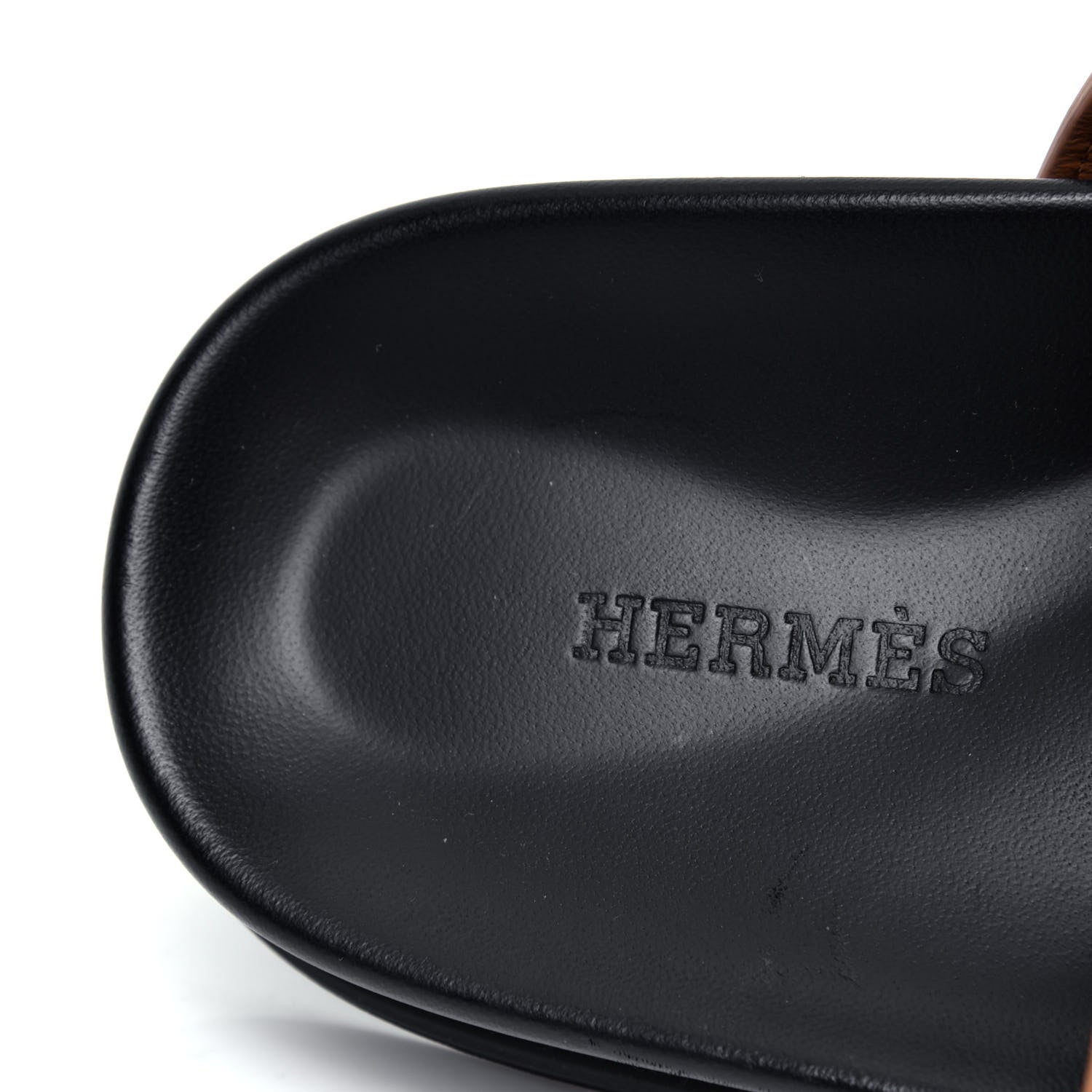Hermes Calfskin Womens Chypre Sandals 35 Gold 6 of 6