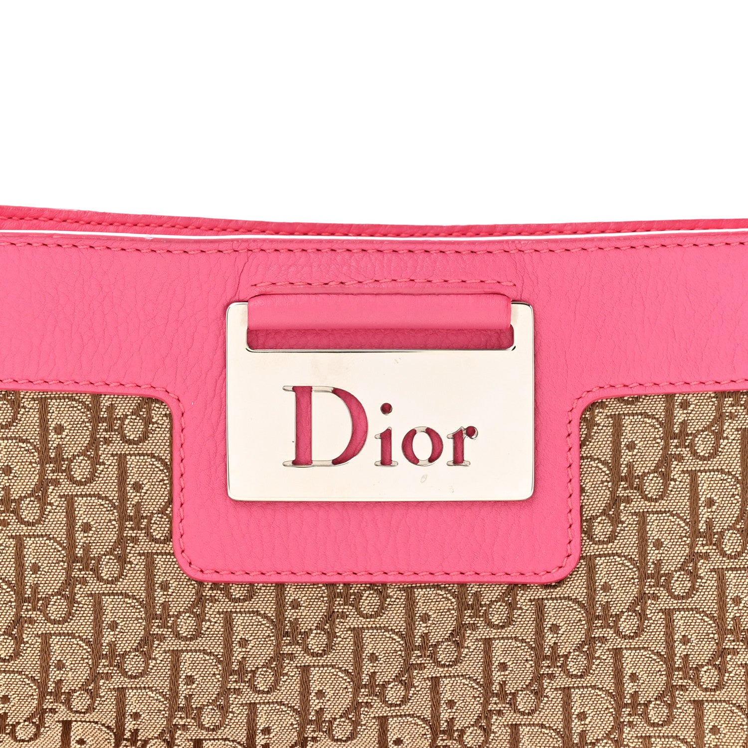 Christian Dior Monogram Street Chic Shoulder Bag Pink Beige 7 of 11