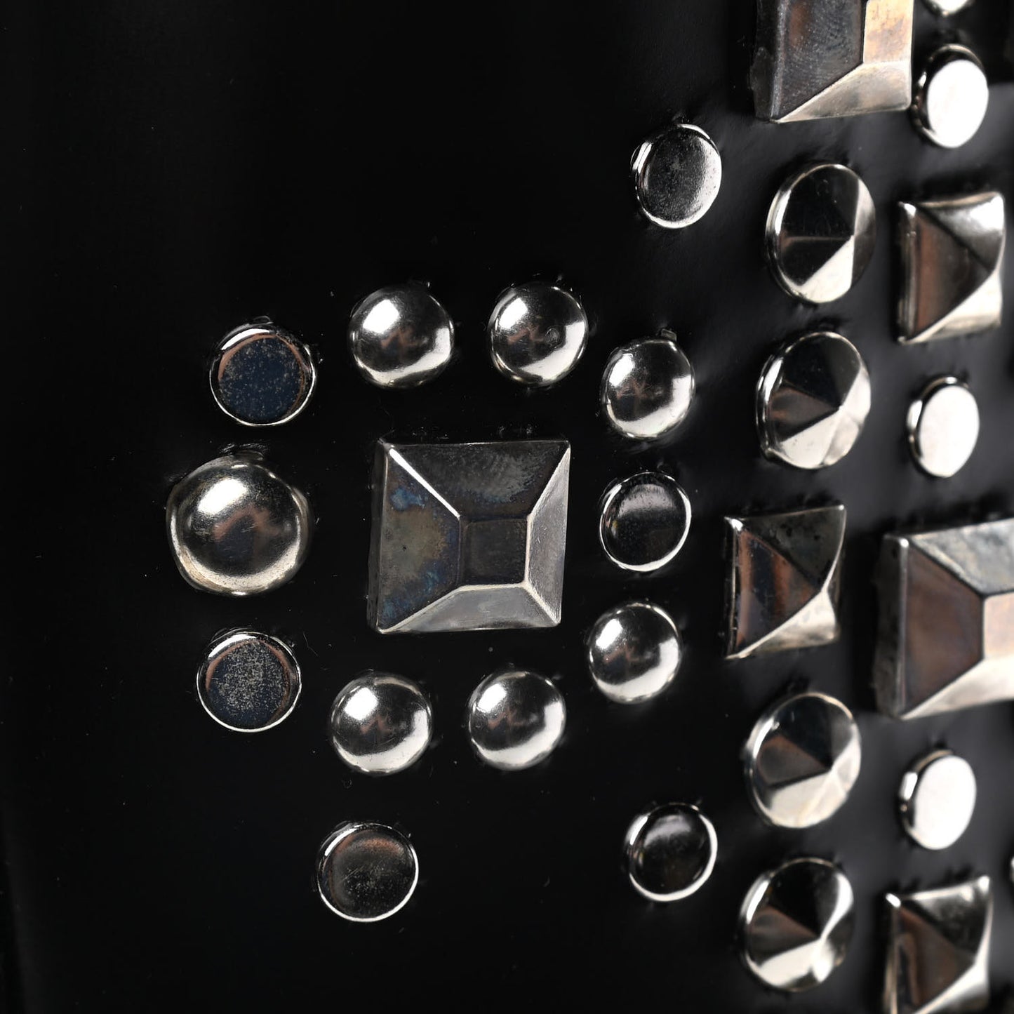 Ketta Studded Babies 40 Brod Knee High Boots 35.5 Black