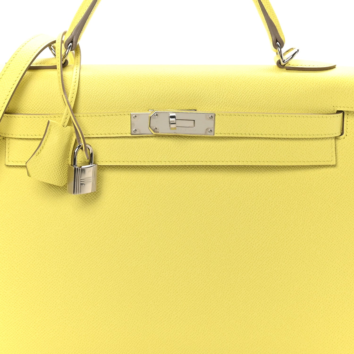 Hermes Epsom Kelly Sellier 32 Lime 7 of 9