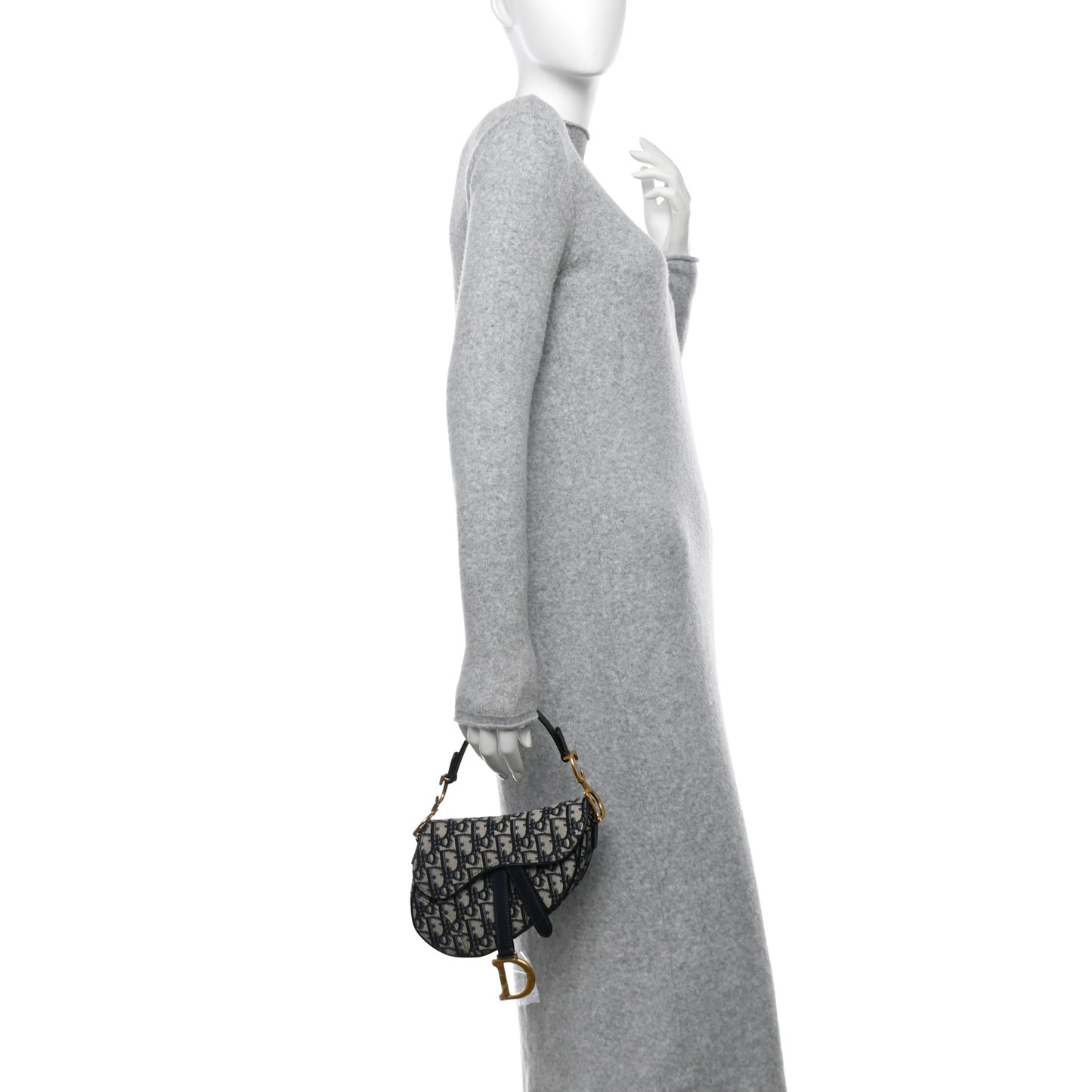 Oblique Mini Saddle Bag Blue