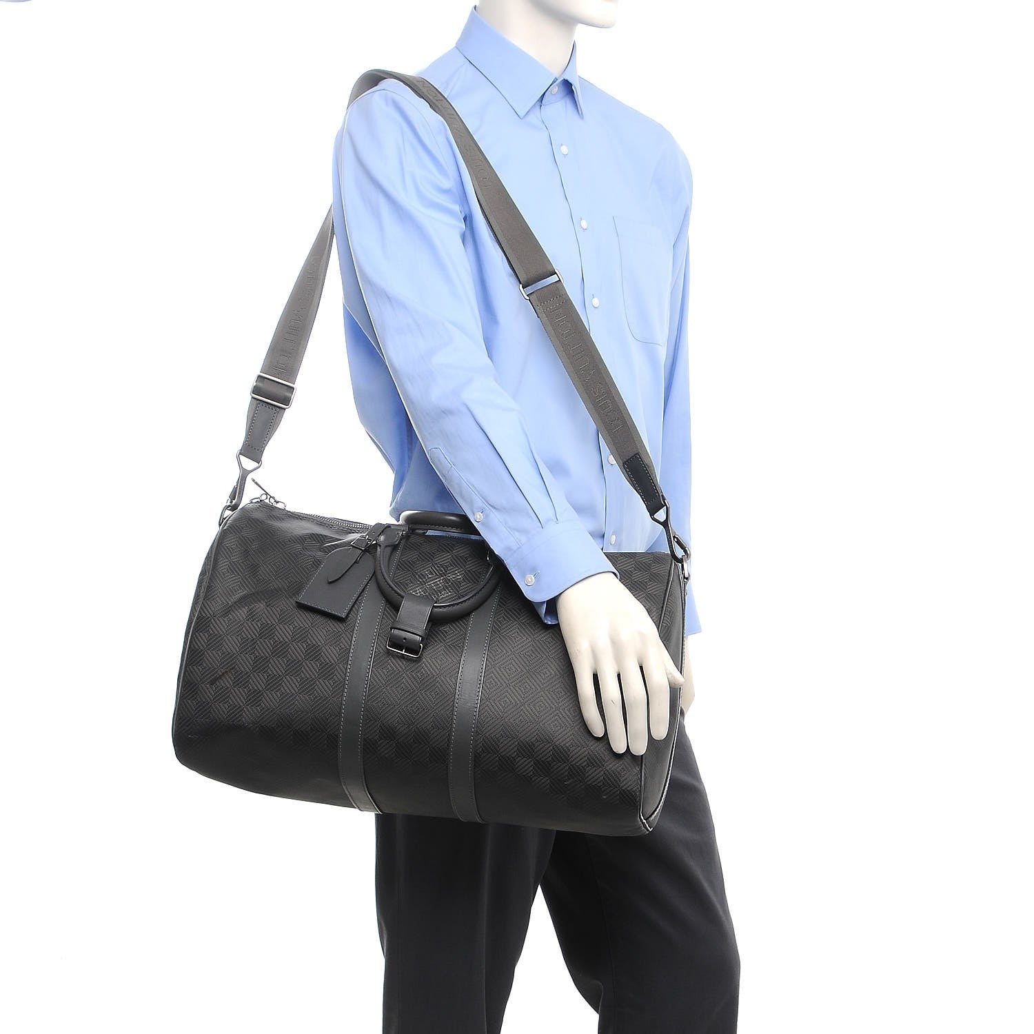 Louis Vuitton Damier Carbone Keepall Bandouliere 45 2 of 13
