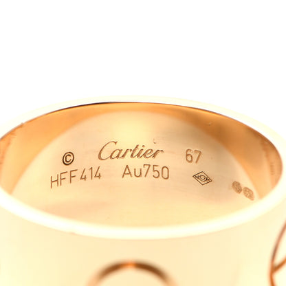 Cartier 18K Yellow Gold 11mm LOVE Ring 67 11.75 4 of 6