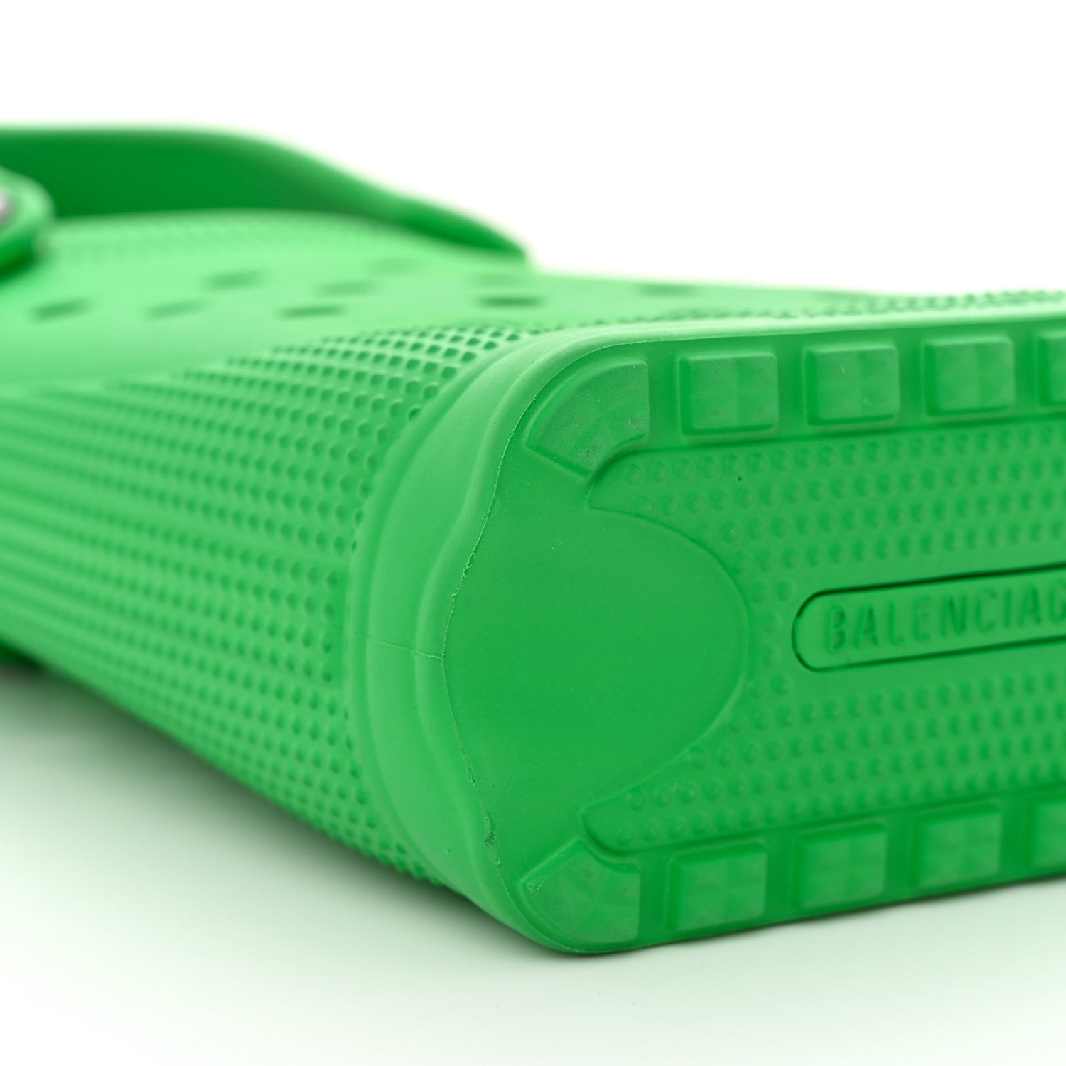 Balenciaga X CROCS Rubber Phone Holder with Strap Green 8 of 10