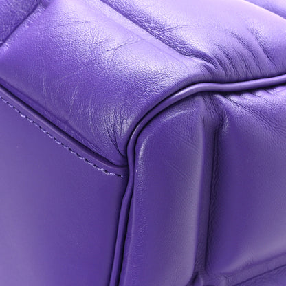 Louis Vuitton Calfskin Puffy Keepall 50 Bandouliere Violet 7 of 9