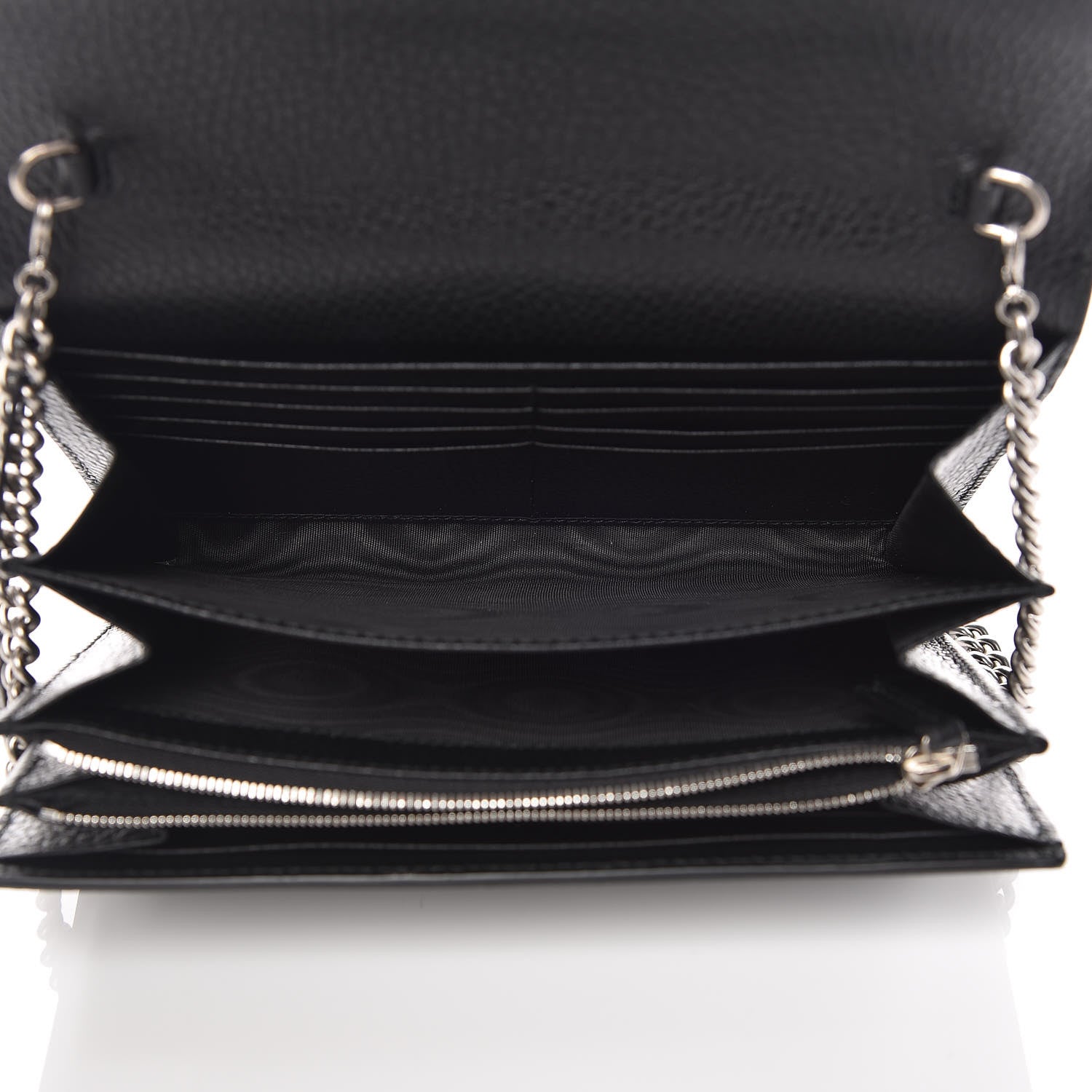 Gucci Calfskin Mini Dionysus Chain Wallet Black 5 of 11